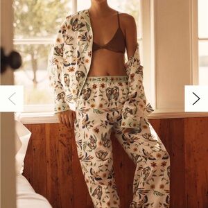 LyreBird Cloud Flannel Pajama Set
